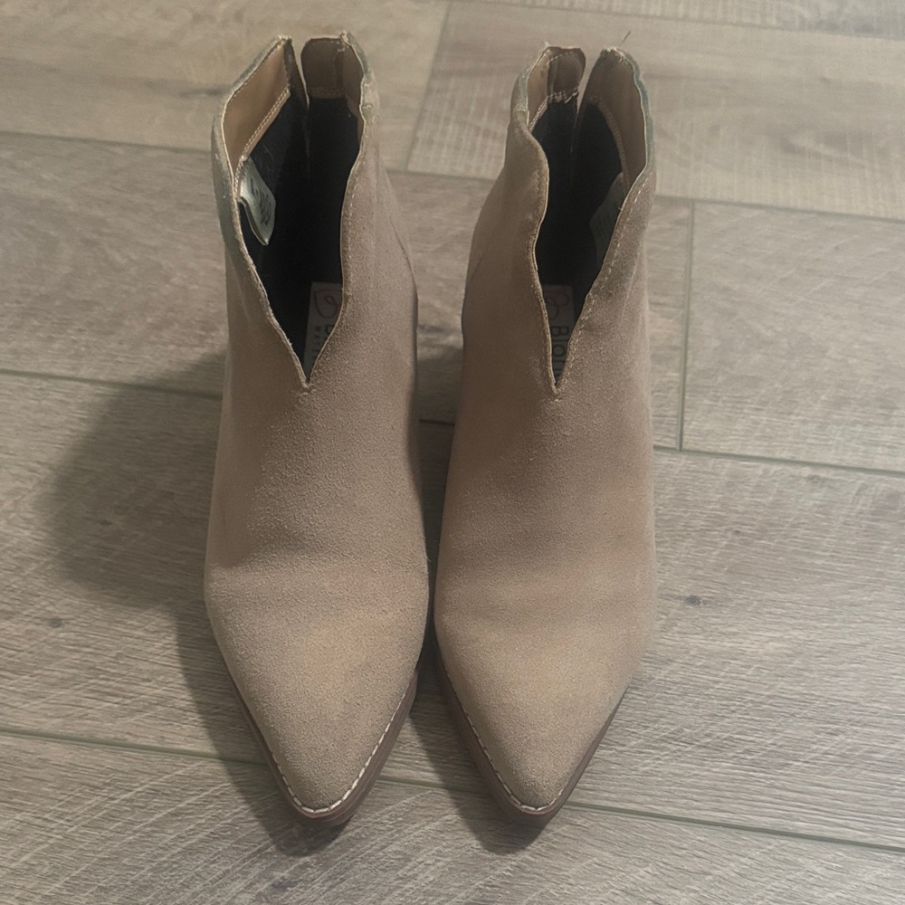 Blondo Beige Ankle Booties